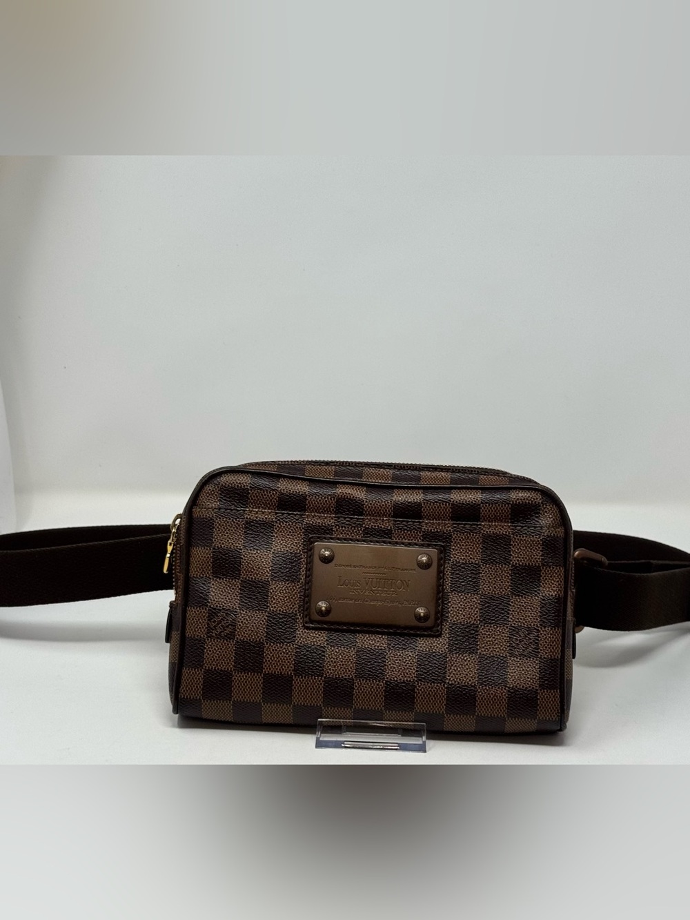 💯Authentic LOUIS VUITTON Damier Ebene Brooklyn Bum Bag